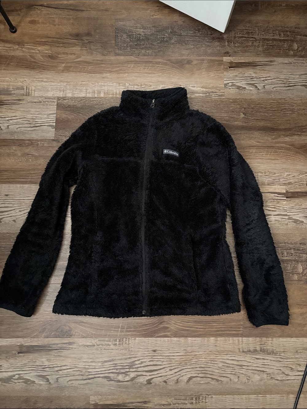 Columbia Black Plush Full-Zip Fleece Jacket